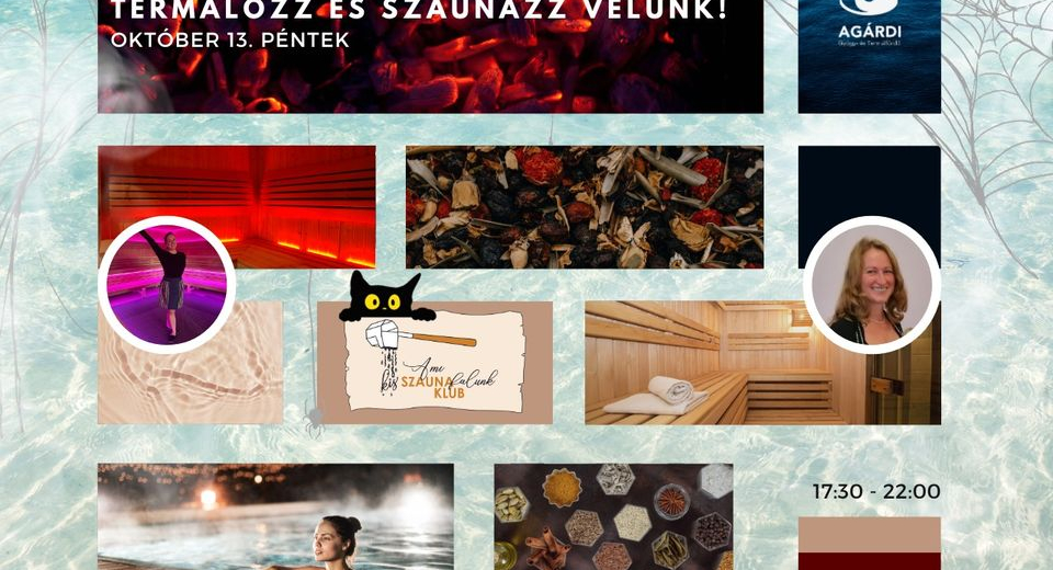 Péntek 13 szaunaest és éjszakai fürdőzés az Agárdi Fürdőben! Péntek 13 szaunaest és éjszakai fürdőzés az Agárdi Fürdőben!