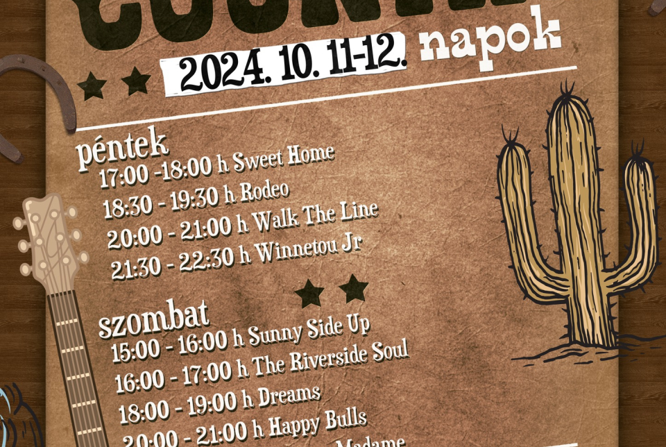 Gárdonyi Country Napok - ÚJ IDŐPONT!!!