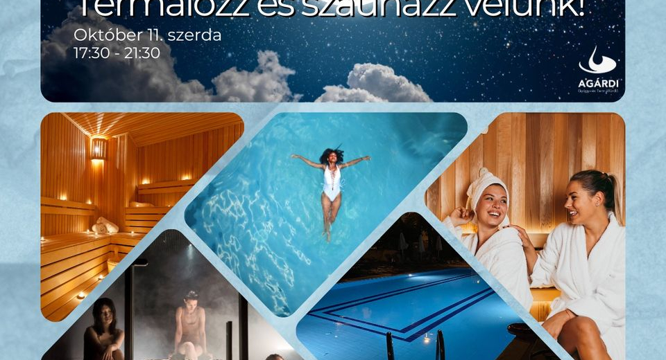 Termálozz és szaunázz velünk az Agárdi Fürdőben! Termálozz és szaunázz velünk az Agárdi Fürdőben!