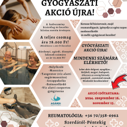 Újra gyógyászati AKCIÓ az Agárdi Fürdőben!
