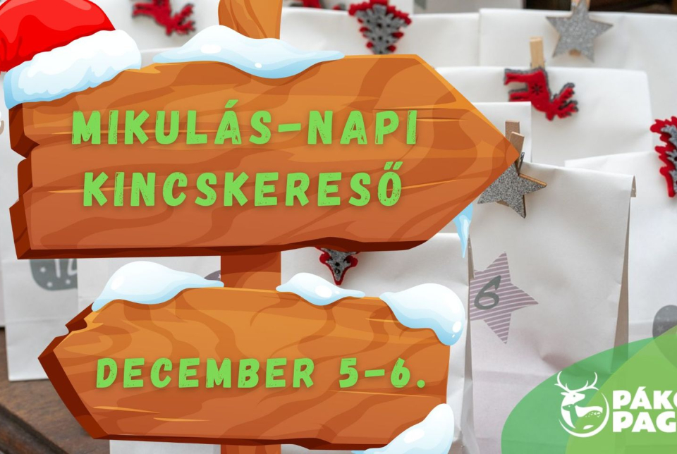 Mikulás-napi kincskereső gyermekcsoportoknak