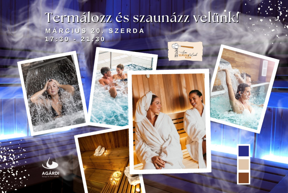 Termálozz és szaunázz velünk az Agárdi Fürdőben!