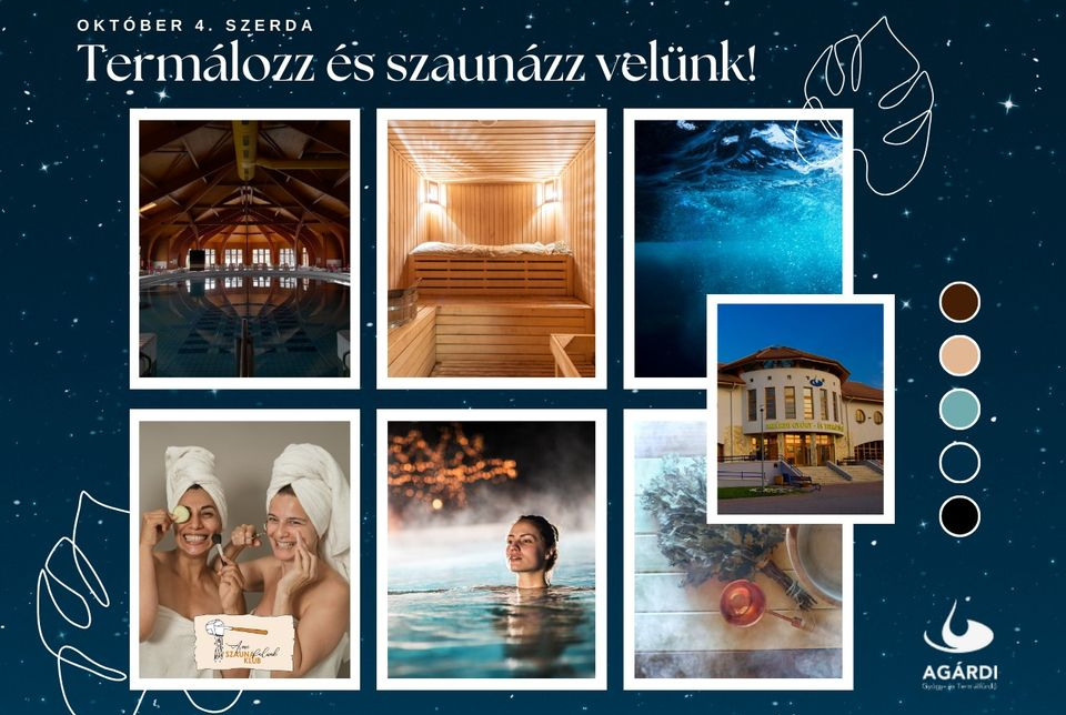 Termálozz és szaunázz velünk az Agárdi Fürdőben!