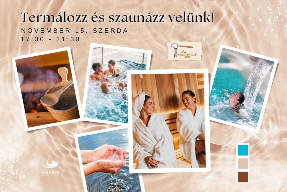 Termálozz és szaunázz velünk az Agárdi Fürdőben!