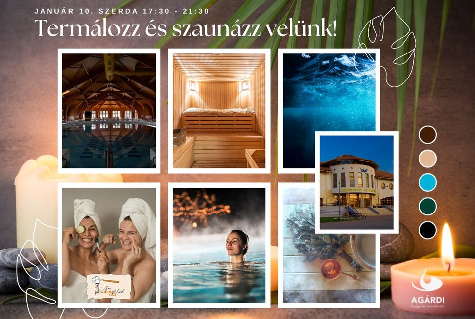 Termálozz és szaunázz velünk az Agárdi Fürdőben!