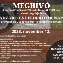 ÉVADZÁRÓ ÉS FELDERÍTŐK NAPJA