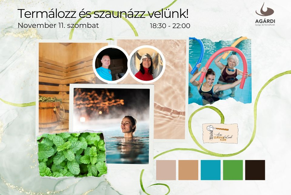Mentamánia éjszaklai fürdőzés és szauna est az Agárdi Fürdőben!
